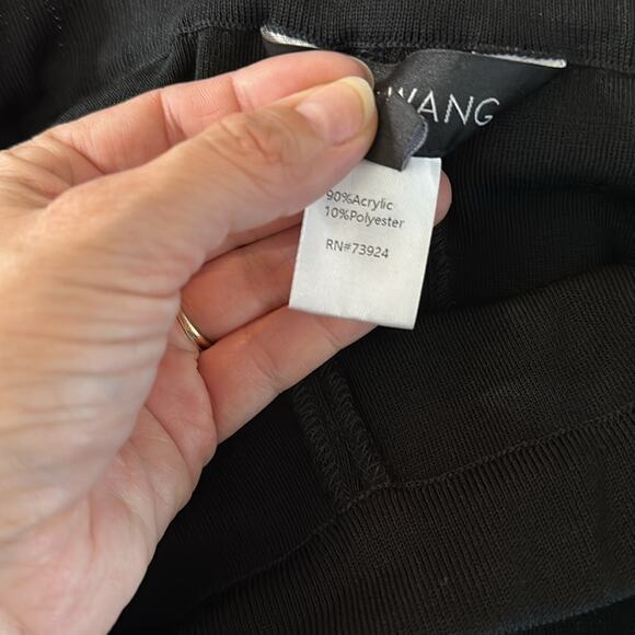 Ming Wang Long Black Dress Pant‎ Elastic Waist Size Medium - Picture 5 of 5